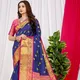 NAVY BLUE__Royal Rajgharana Sarees